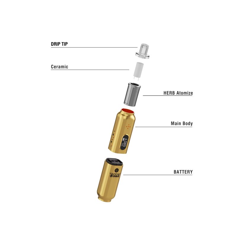 TURNT IPENs dry herb vaporizer with changeable chamber