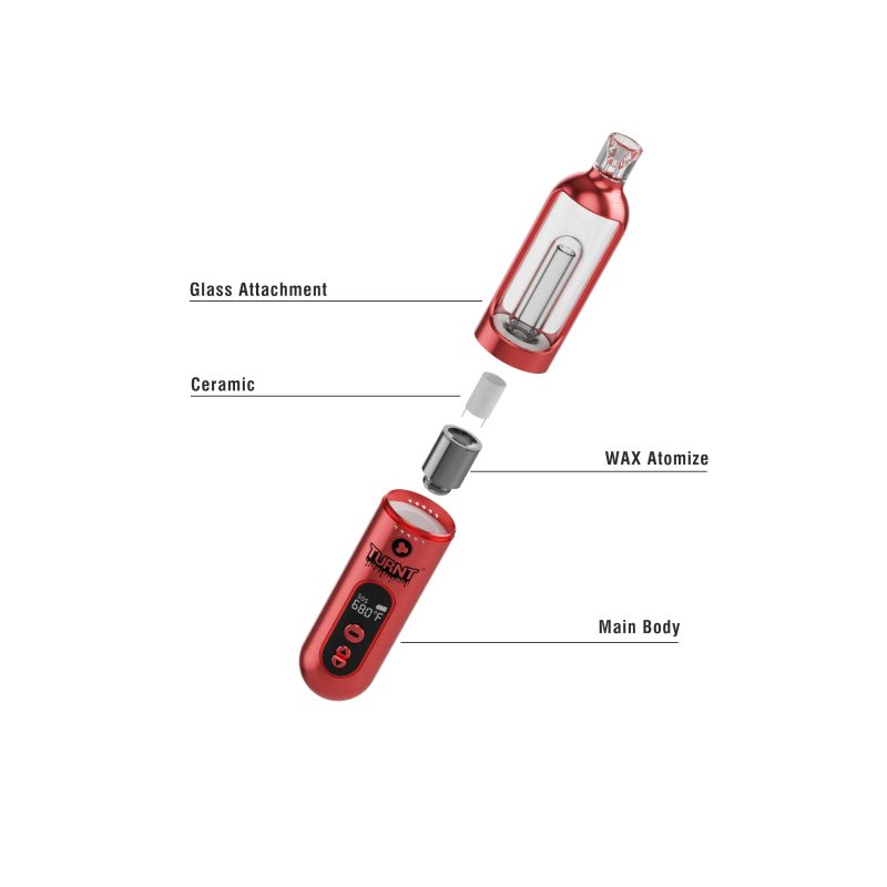 TURNT puffpro wax vaporizer with water filter